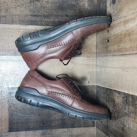 Ecco Men's Seawalker Casual Brown Leather Oxford Shoes Size 40 / Mens 6/6.5 - Picture 8 of 10